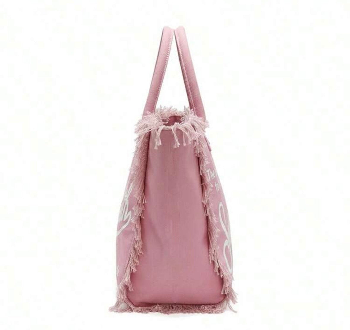 SAINT BARTH borsa mare rosa vista laterale