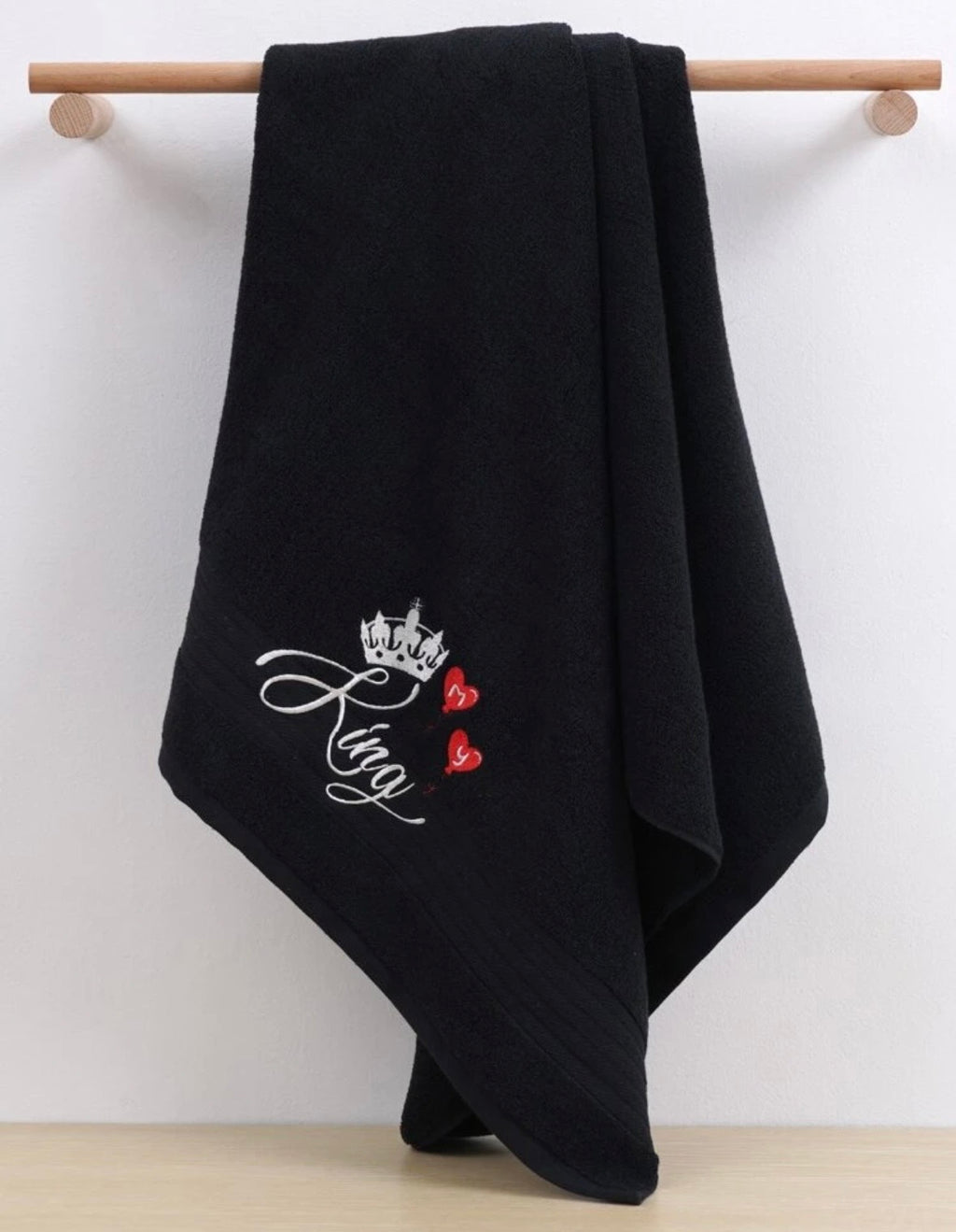 ROYAL KING – Set 2 Asciugamani Uomo 100% Cotone