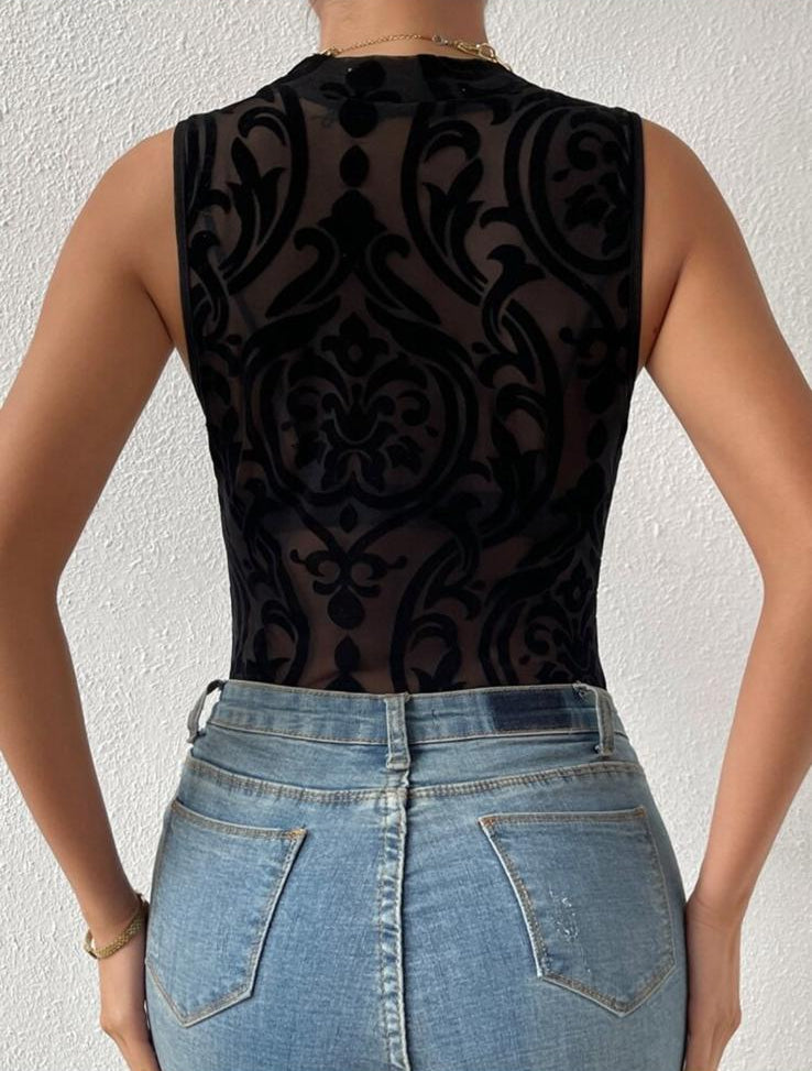 MAILA - Body Pizzo Nero