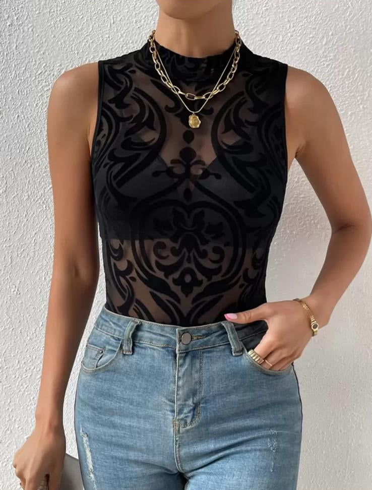 MAILA - Body Pizzo Nero
