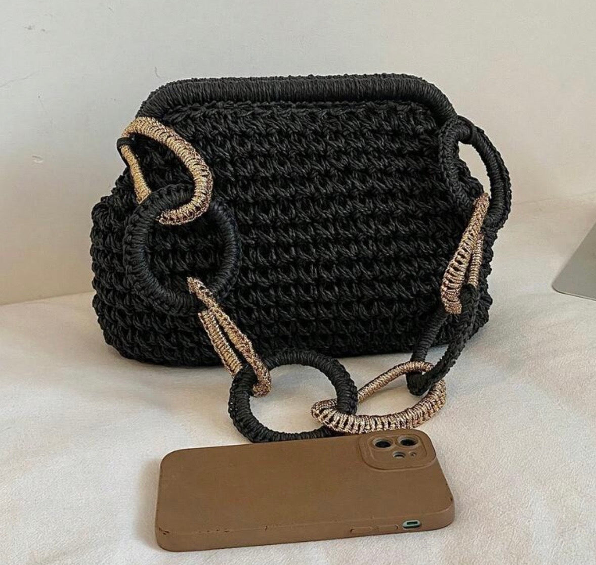 SANDY MUSE - beige dettaglio intreccio