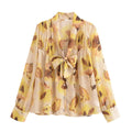 EVA - Camicia Floreale Stile Retrò