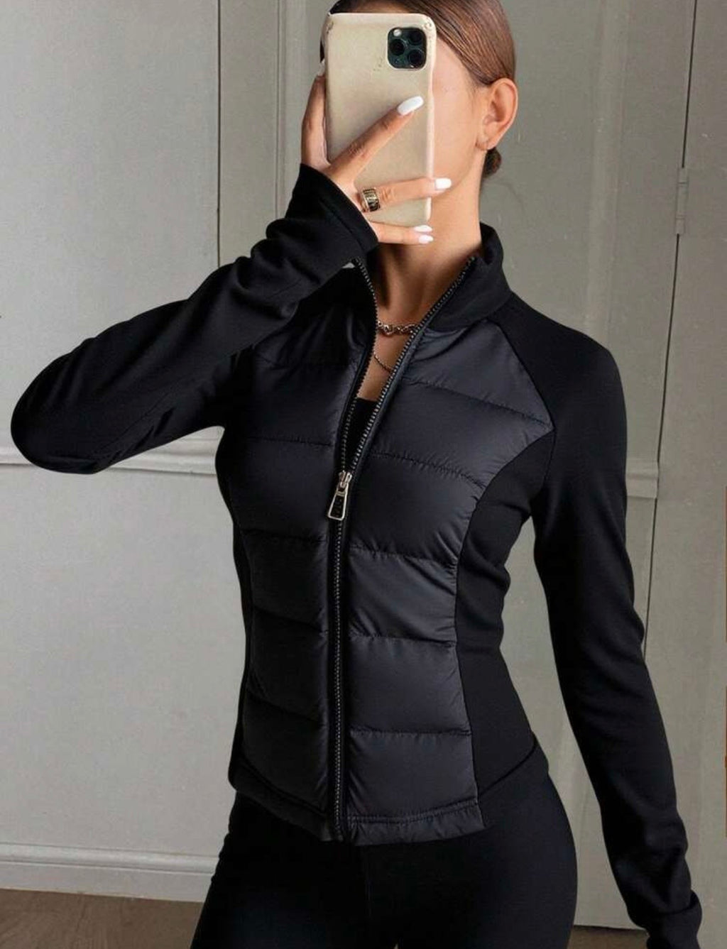NOIR FIT – Giacchetto Donna con Inserto Trapuntato