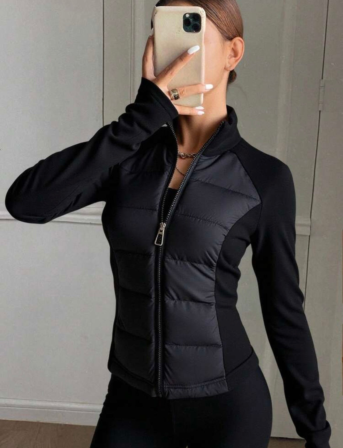 NOIR FIT – Giacchetto Donna con Inserto Trapuntato