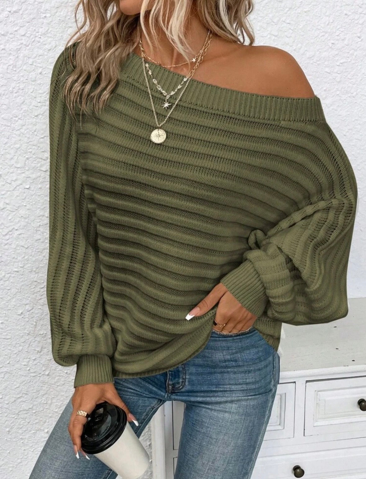 CHARLOTTE – Maglia Morbida Off Shoulder