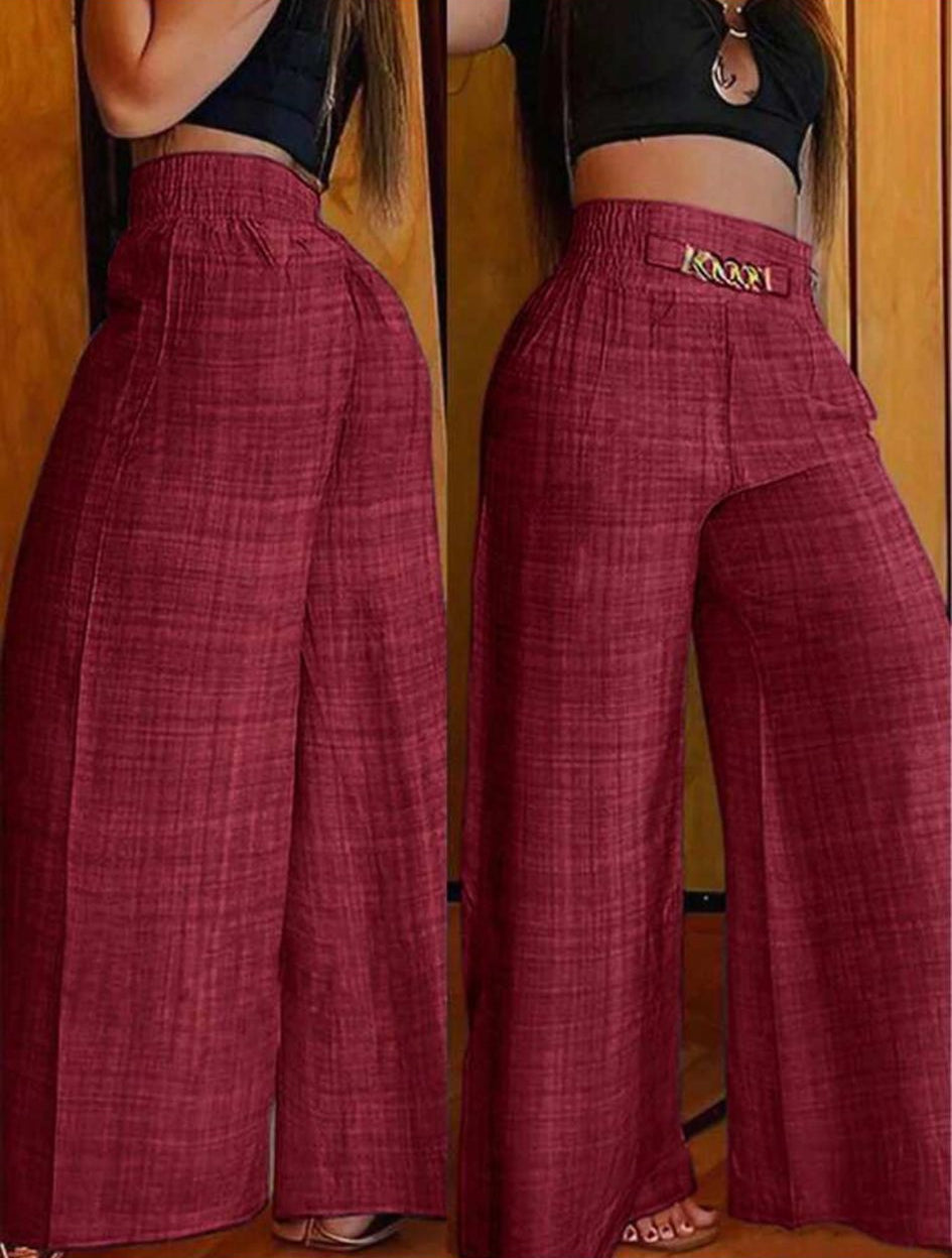 VEYRA - Pantalone Estivo Wide Leg