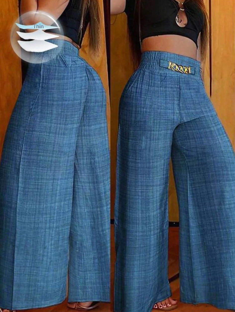 VEYRA - Pantalone Estivo Wide Leg