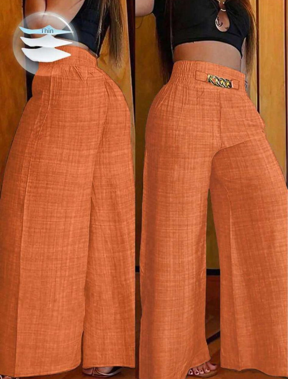 VEYRA - Pantalone Estivo Wide Leg