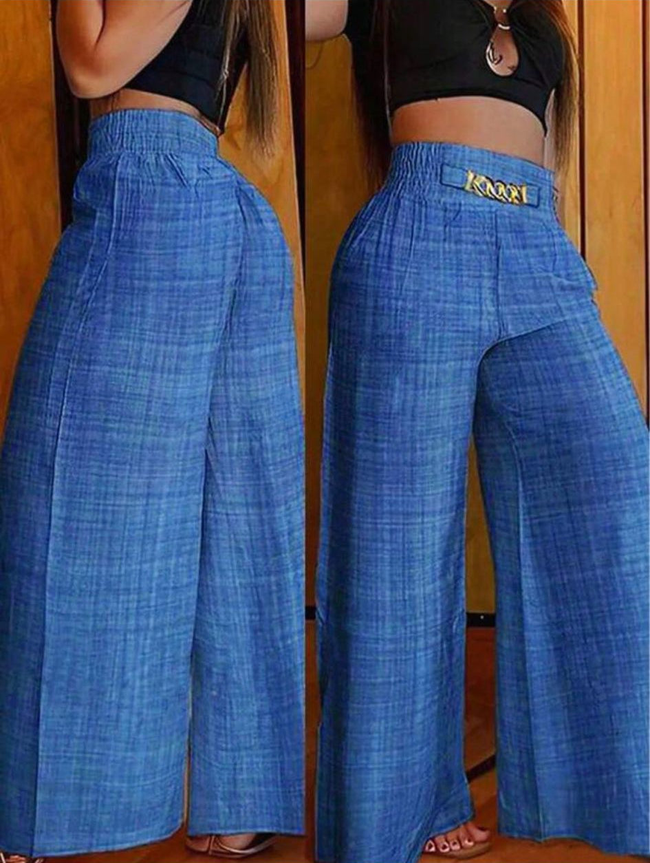 VEYRA - Pantalone Estivo Wide Leg