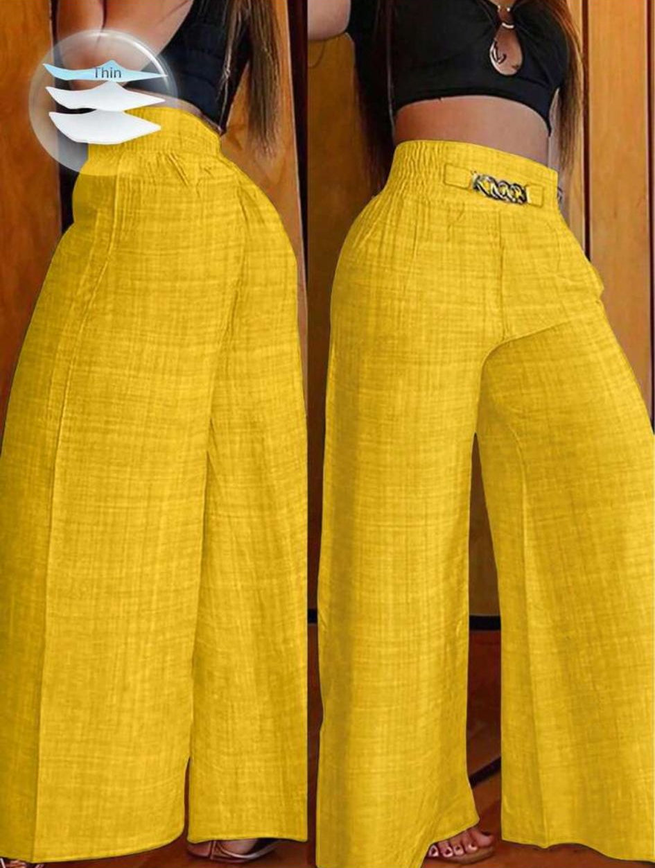 VEYRA - Pantalone Estivo Wide Leg