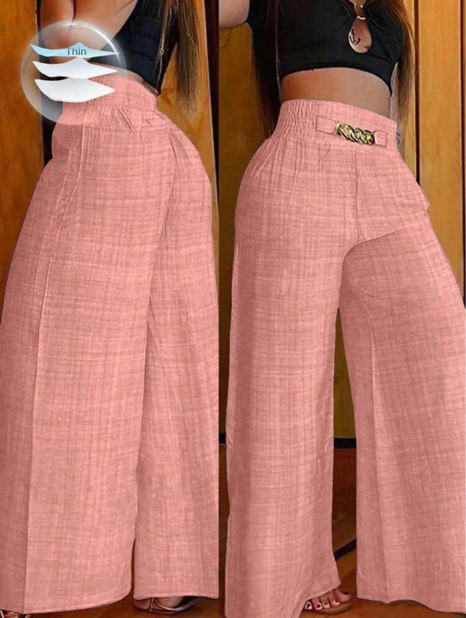 VEYRA - Pantalone Estivo Wide Leg