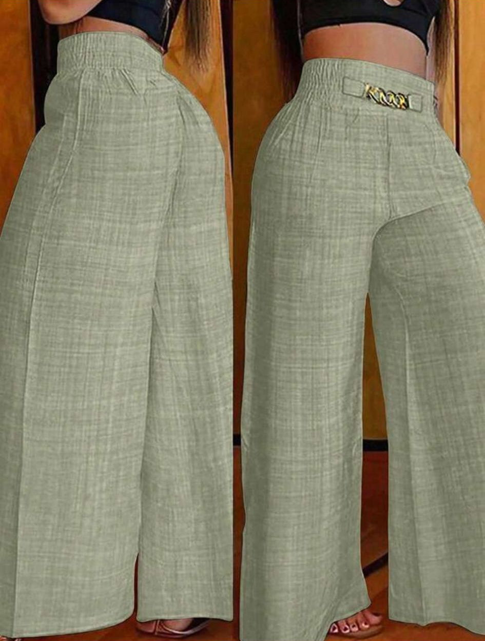 VEYRA - Pantalone Estivo Wide Leg