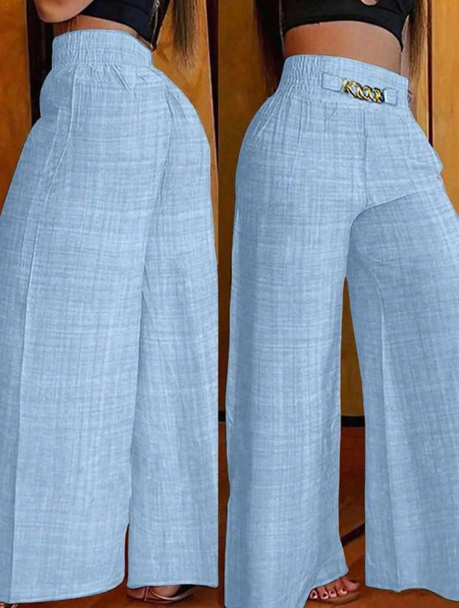 VEYRA - Pantalone Estivo Wide Leg