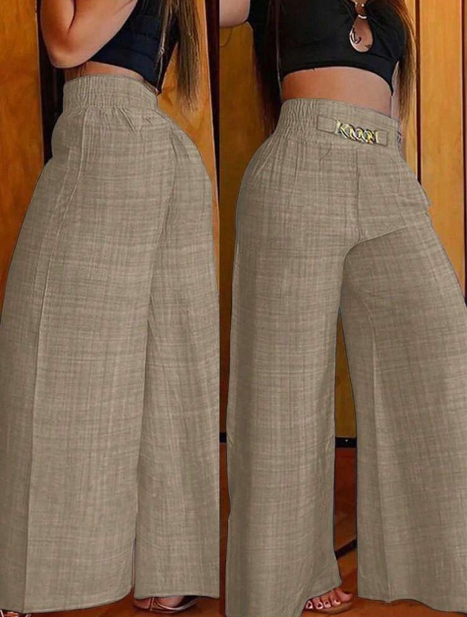 VEYRA - Pantalone Estivo Wide Leg