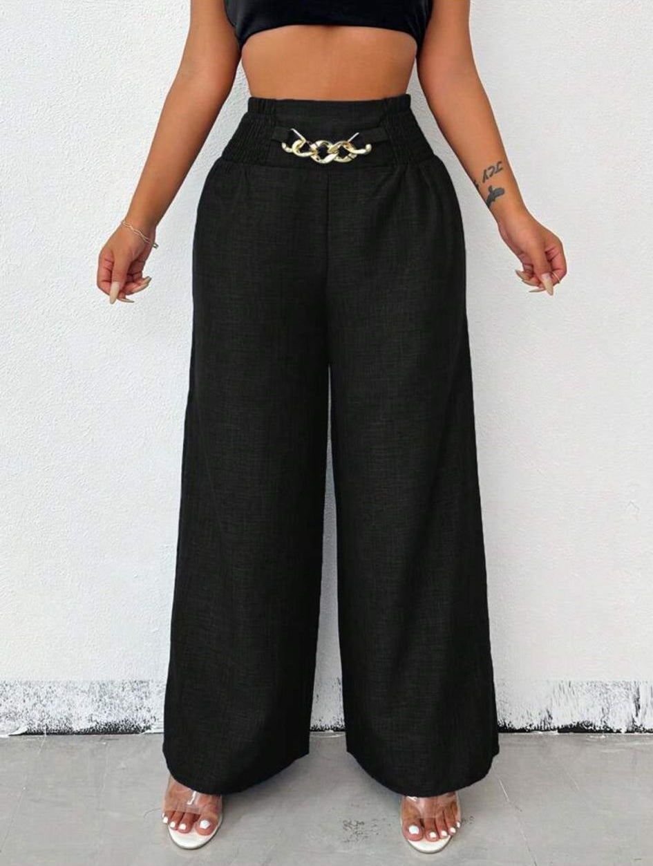 VEYRA - Pantalone Estivo Wide Leg