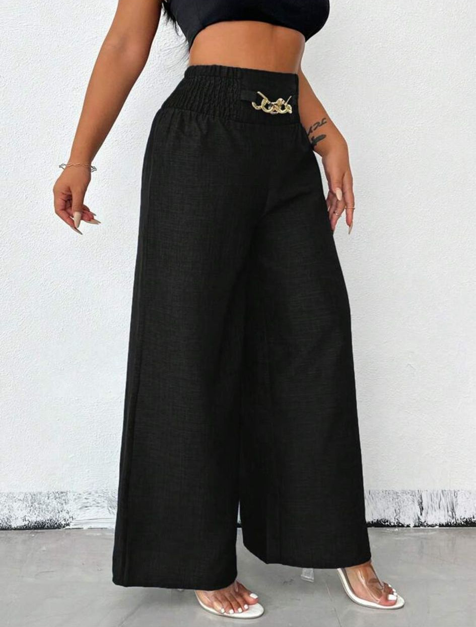 VEYRA - Pantalone Estivo Wide Leg