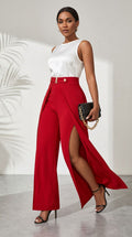 AURA - Pantalone con Spacco Elegante