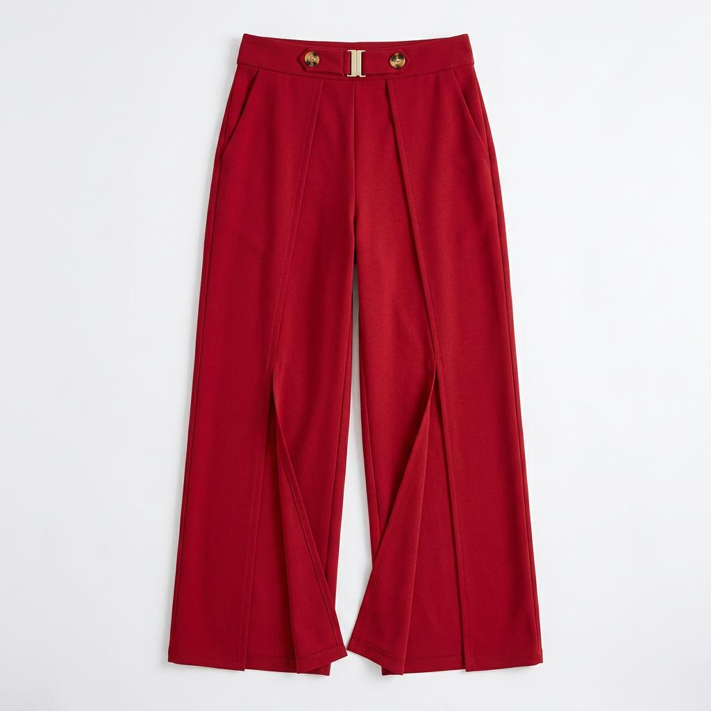 AURA - Pantalone con Spacco Elegante
