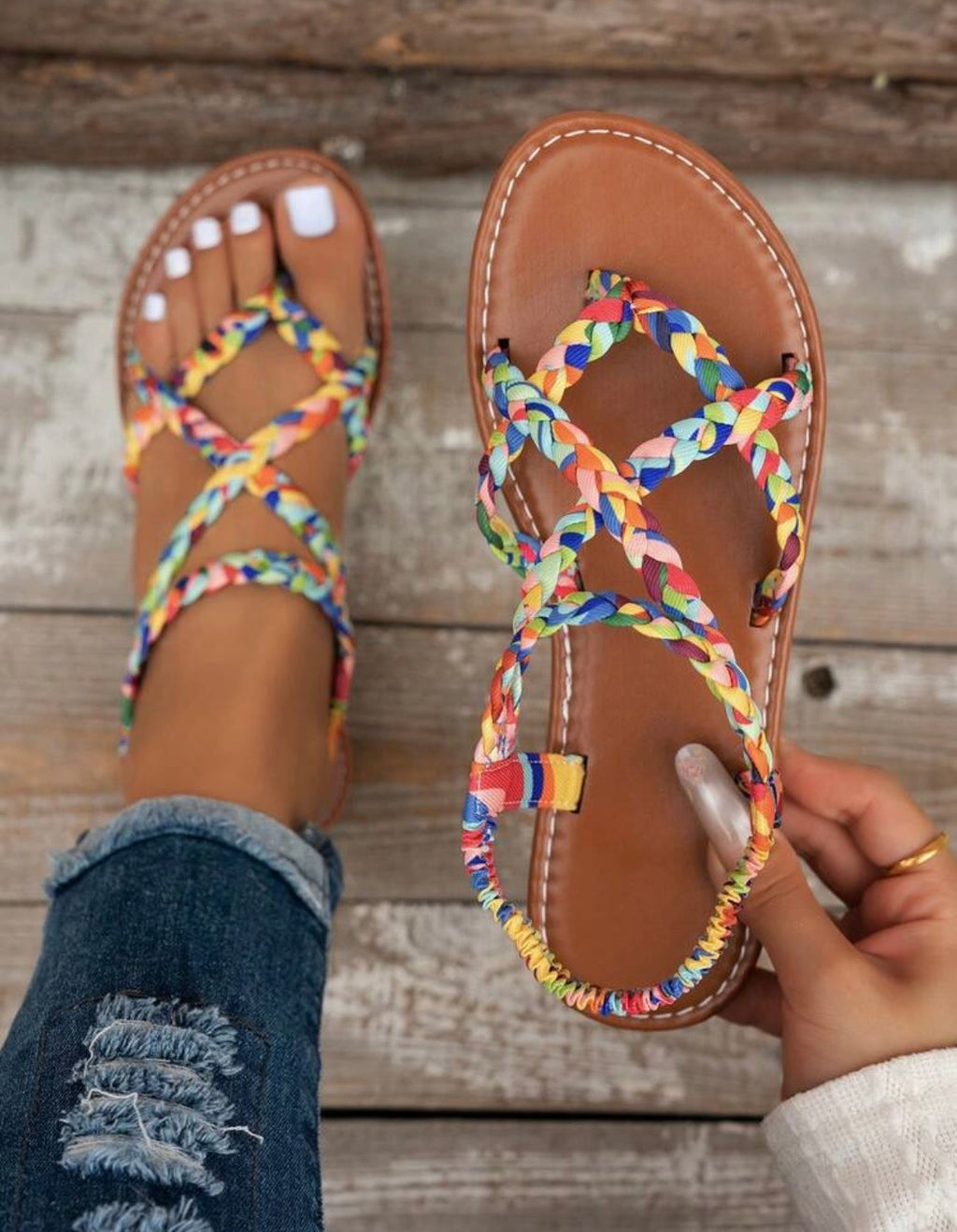 RAINBOW BREEZE - multicolor pastello indossati con jeans