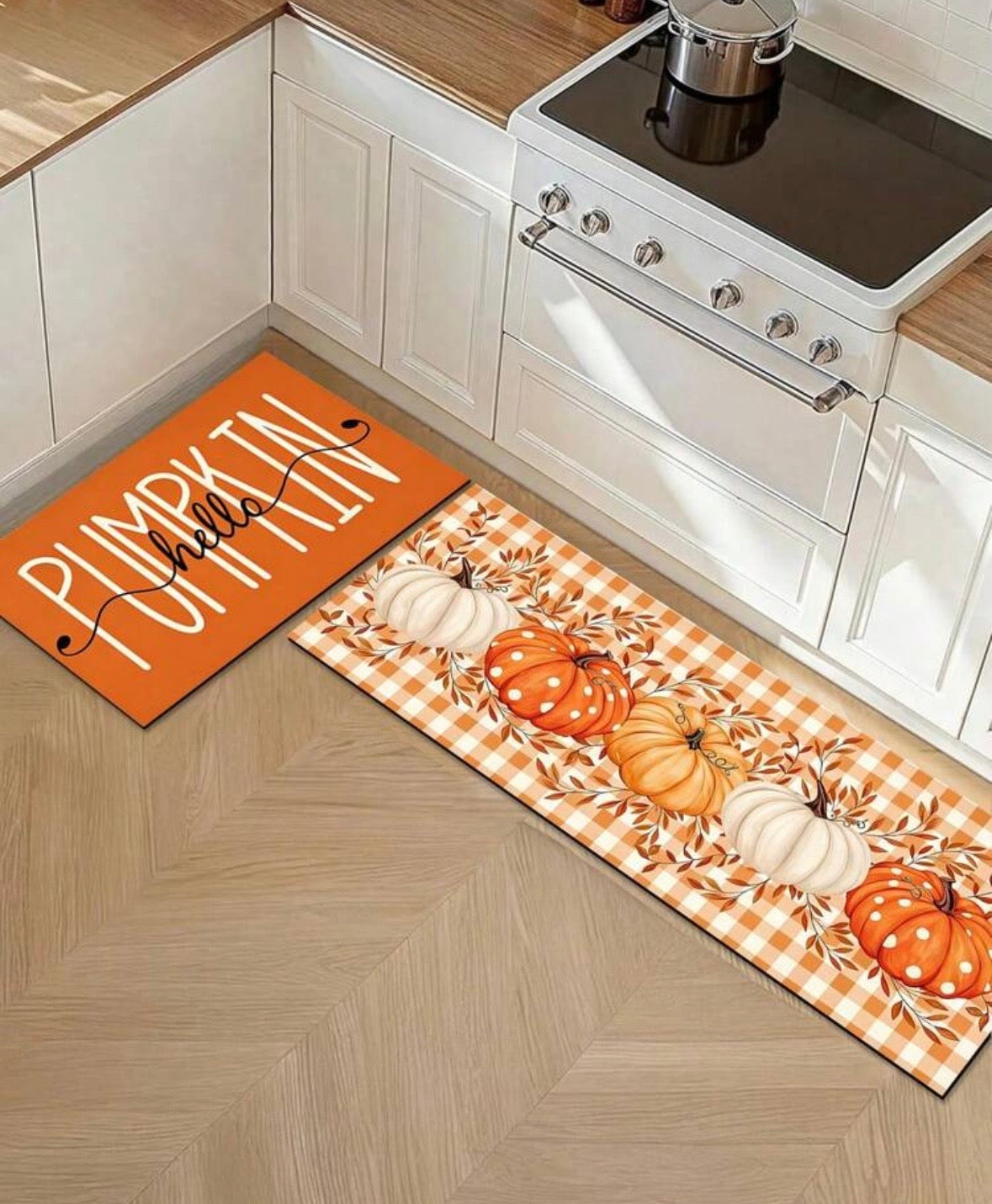 HELLO PUMPKIN – Set 2 Tappeti Cucina Autunnali