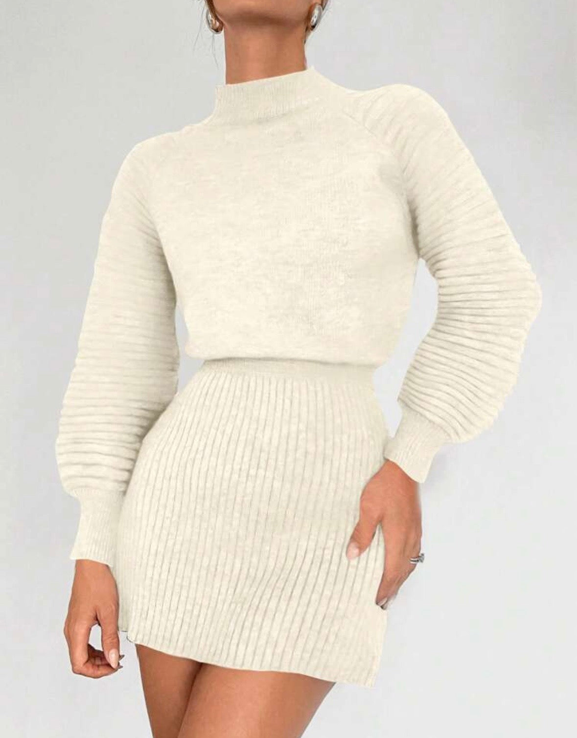 MONIQUE – Mini Abito Elegante in Maglia